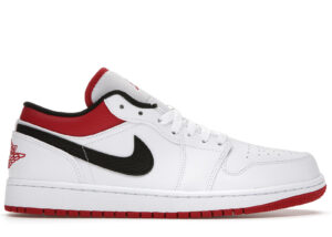 Jordan 1 Low White University Red Black 553558-118 - Arviolet photo 1