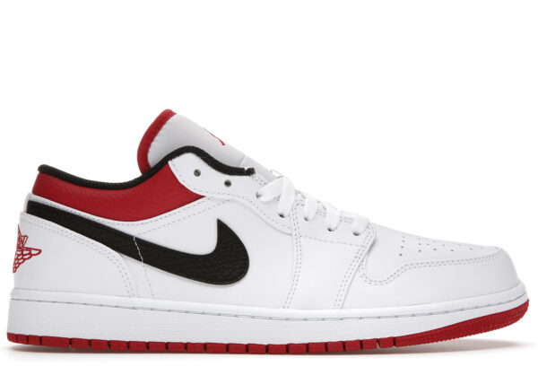 Jordan 1 Low White University Red Black 553558-118 - Arviolet photo 1