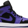 Jordan 1 Mid Black Dark Concord 554724-051 - Arviolet photo 1