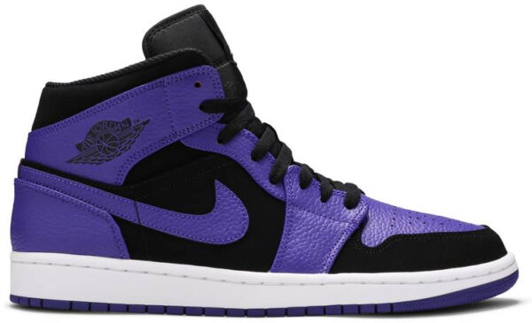 Jordan 1 Mid Black Dark Concord 554724-051 - Arviolet photo 1