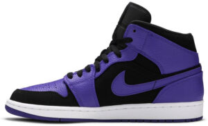 Jordan 1 Mid Black Dark Concord 554724-051 - Arviolet photo 2