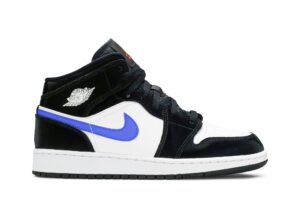 Jordan 1 Mid Black Racer Blue White (GS) 554725-084 - Arviolet photo 1