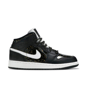 Jordan 1 Mid Black Speckle (GS) AV5174-001 - Arviolet photo 1