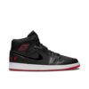Jordan 1 Mid Black University Red BQ6578-001 - Arviolet photo 1