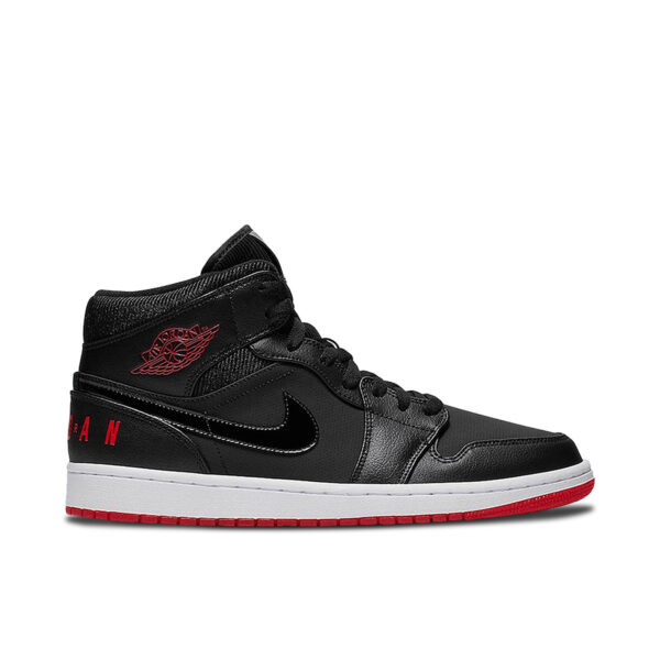 Jordan 1 Mid Black University Red BQ6578-001 - Arviolet photo 1
