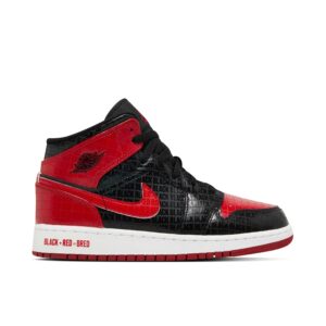 Jordan 1 Mid Bred Text (GS) DM9650-001 - Arviolet photo 1