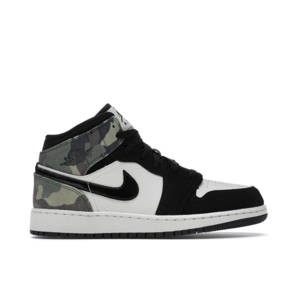 Jordan 1 Mid Camo (GS) CW5550-001 - Arviolet photo 1