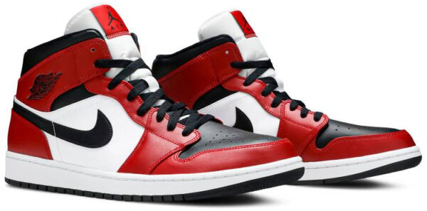 Jordan 1 Mid Chicago Toe 554724-069 - Arviolet photo 3