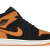 Jordan 1 Mid Fat Tongue Black Orange FJ4923-008 - Arviolet photo 1