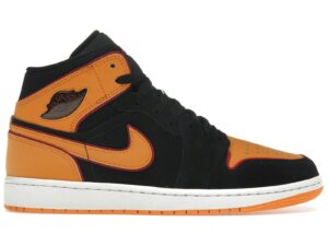 Jordan 1 Mid Fat Tongue Black Orange FJ4923-008 - Arviolet photo 1