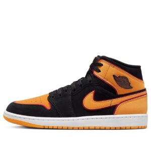Jordan 1 Mid Fat Tongue Black Orange FJ4923-008 - Arviolet photo 2