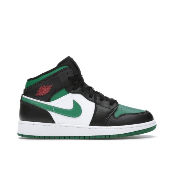 Jordan 1 Mid Green Toe (GS) 554725-067 - Arviolet photo 1