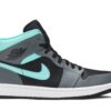 Jordan 1 Mid Grey Aqua 554724-063 - Arviolet photo 1
