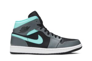 Jordan 1 Mid Grey Aqua 554724-063 - Arviolet photo 1