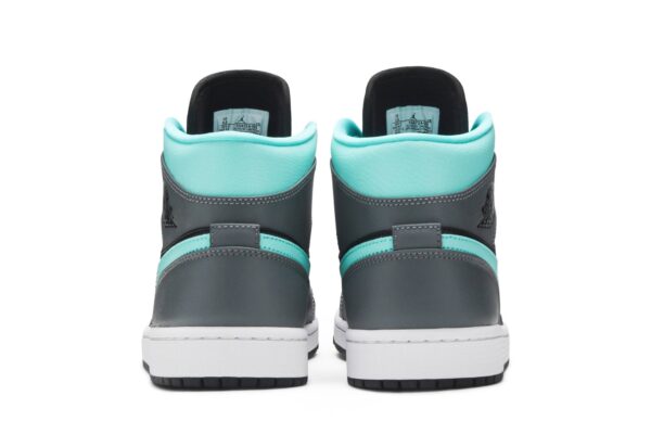 Jordan 1 Mid Grey Aqua 554724-063 - Arviolet photo 6