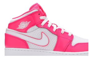 Jordan 1 Mid Hyper Pink White (GS) 555112-611 - Arviolet photo 2