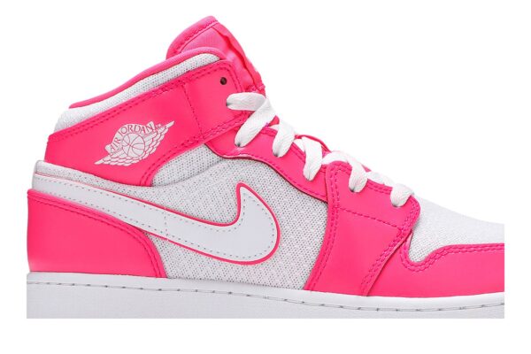 Jordan 1 Mid Hyper Pink White (GS) 555112-611 - Arviolet photo 2