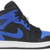 Jordan 1 Mid Hyper Royal Tumbled Leather 554724-077 - Arviolet photo 1