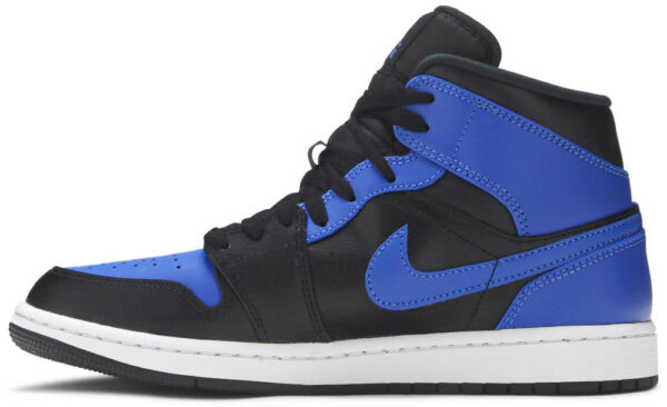 Jordan 1 Mid Hyper Royal Tumbled Leather 554724-077 - Arviolet photo 2