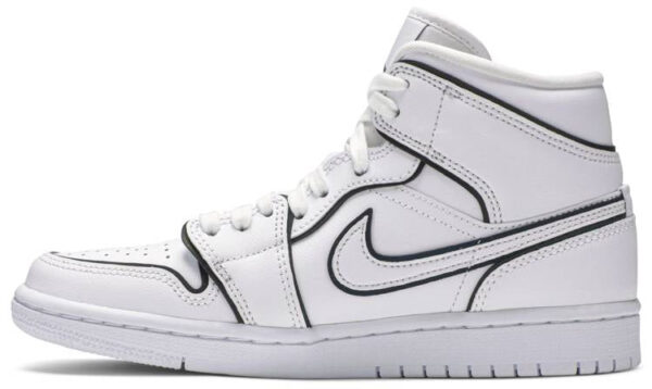 Jordan 1 Mid Iridescent Reflective White (Women's) CK6587-100 - Arviolet photo 2