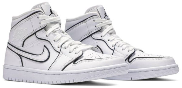 Jordan 1 Mid Iridescent Reflective White (Women's) CK6587-100 - Arviolet photo 3