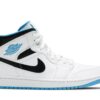 Jordan 1 Mid Laser Blue 554724-141 - Arviolet photo 1