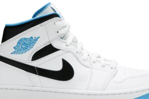 Jordan 1 Mid Laser Blue 554724-141 - Arviolet photo 2