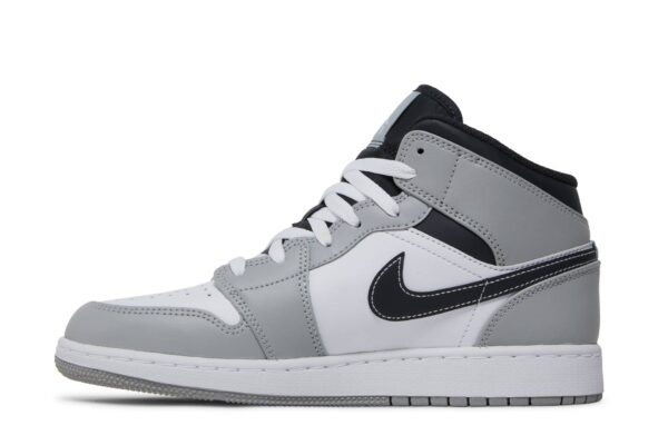 Jordan 1 Mid Light Smoke Grey (GS) 554725-078 - Arviolet photo 3