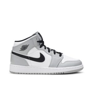 Jordan 1 Mid Light Smoke Grey (GS) 554725-092 - Arviolet photo 1