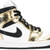 Jordan 1 Mid Metallic Gold Black White DC1419-700 - Arviolet photo 1