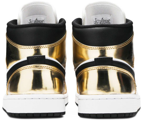 Jordan 1 Mid Metallic Gold Black White DC1419-700 - Arviolet photo 4