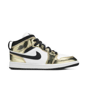 Jordan 1 Mid Metallic Gold Black White (GS) DC1420-700 - Arviolet photo 1
