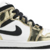 Jordan 1 Mid Metallic Gold Black White (PS) DC1422-700 - Arviolet photo 1