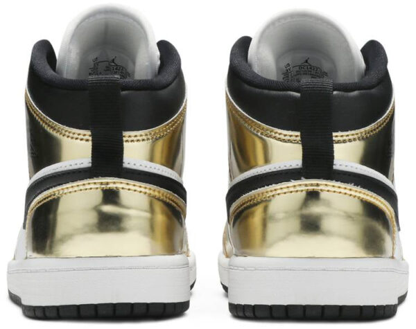 Jordan 1 Mid Metallic Gold Black White (PS) DC1422-700 - Arviolet photo 4