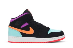 Jordan 1 Mid Multi-Color (GS) 554725-083 - Arviolet photo 1