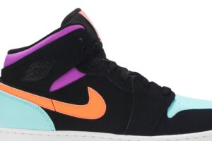 Jordan 1 Mid Multi-Color (GS) 554725-083 - Arviolet photo 2
