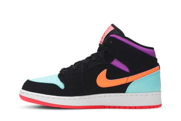 Jordan 1 Mid Multi-Color (GS) 554725-083 - Arviolet photo 3