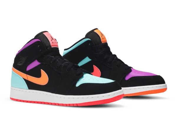 Jordan 1 Mid Multi-Color (GS) 554725-083 - Arviolet photo 8