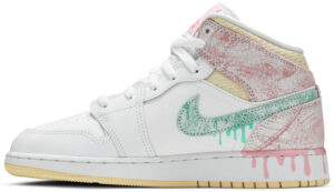 Jordan 1 Mid Paint Drip (GS) DD1666-100 - Arviolet photo 2