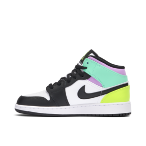 Jordan 1 Mid Pastel Black Toe (GS) 554725-175 - Arviolet photo 2