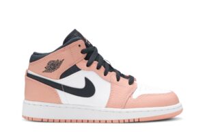 Jordan 1 Mid Pink Quartz (GS) 555112-603 - Arviolet photo 1