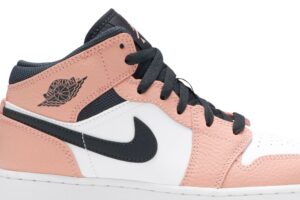 Jordan 1 Mid Pink Quartz (GS) 555112-603 - Arviolet photo 2
