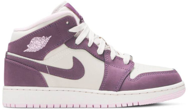 Jordan 1 Mid Pro Purple Desert Sand (GS) 555112-500 - Arviolet photo 1