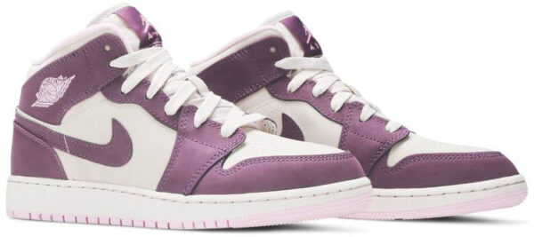 Jordan 1 Mid Pro Purple Desert Sand (GS) 555112-500 - Arviolet photo 3