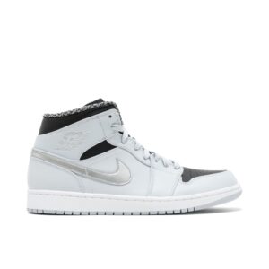 Jordan 1 Mid Pure Platinum Metallic Silver 554724-032 - Arviolet photo 1