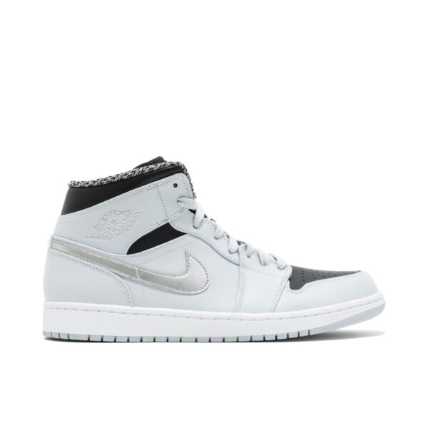 Jordan 1 Mid Pure Platinum Metallic Silver 554724-032 - Arviolet photo 1