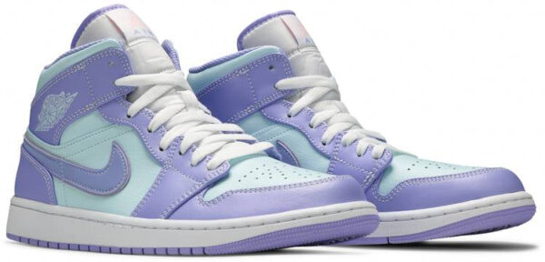 Jordan 1 Mid Purple Aqua 554724-500 - Arviolet photo 3