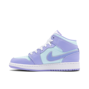 Jordan 1 Mid Purple Aqua (GS) 554725-500 - Arviolet photo 2