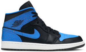 Jordan 1 Mid Royal Paint Splatter 554724-048 - Arviolet photo 1