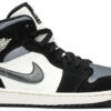 Jordan 1 Mid Satin Grey Toe 852542-011 - Arviolet photo 1